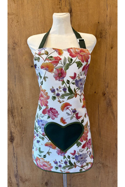 fartuszek kuchenny, fartuszek kwiatki, fartuszek wiosenny, fartuszek damski