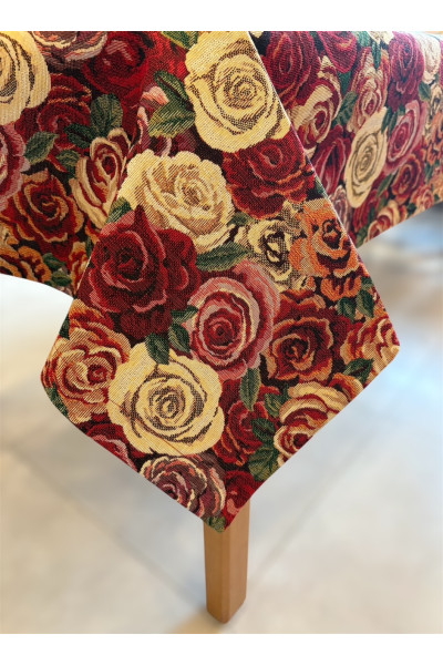 obrus róże , obrus na stół , obrus kwadratowy, obrus dekoracyjny