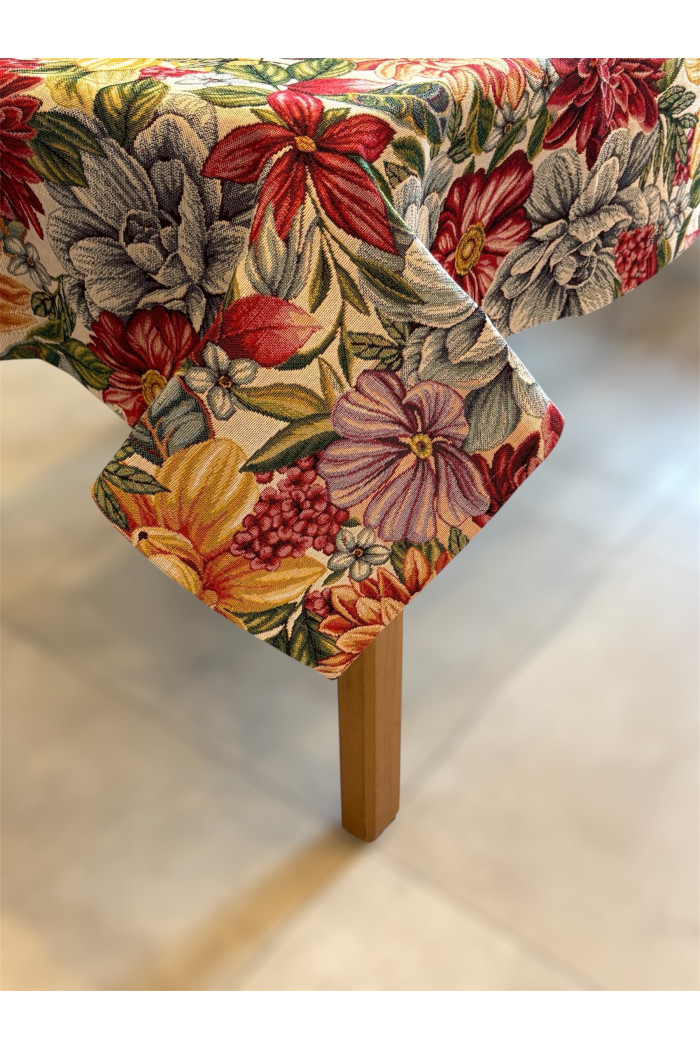 obrus kwiaty , obrus na stół , obrus kwadratowy, obrus dekoracyjny